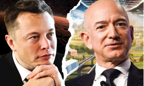 Tài sản Elon Musk tiếp đà tăng, rút ngắn khoảng cách với tỷ phú Jeff Bezos