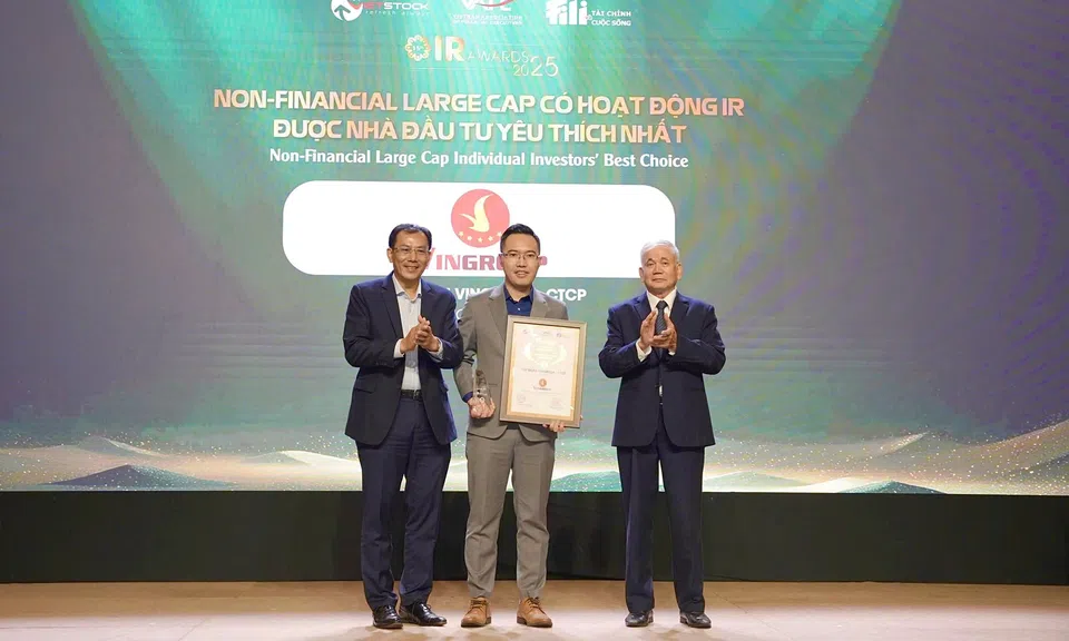 Vingroup được vinh danh Top 3 doanh nghiệp niêm yết có hoạt động quan hệ nhà đầu tư được yêu thích nhất năm 2025